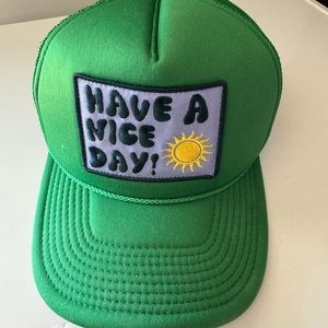 Green Trucker Hat with Patch